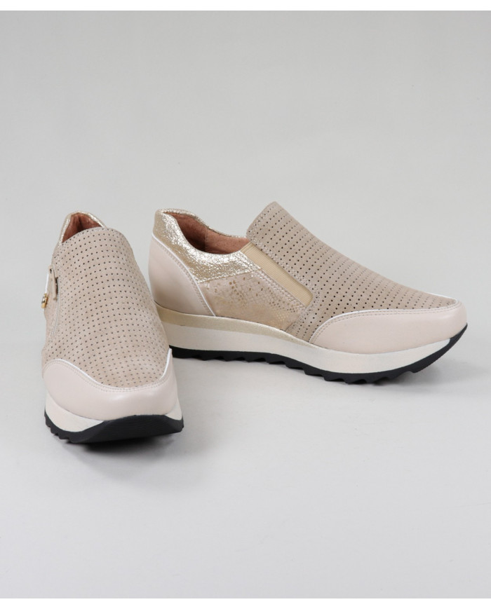 Zapatos Ginova Perforados con elástico en los Laterales