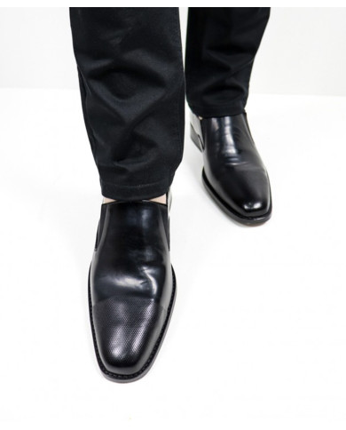 Men's Black Shoes Elegant Ginova