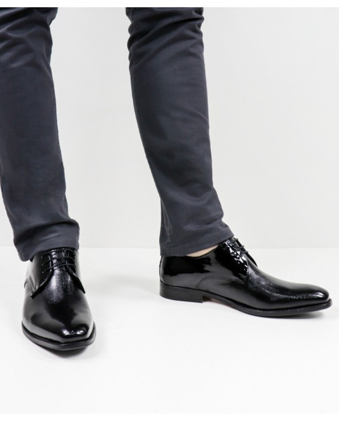 Ginova Man Shoes in Verniz