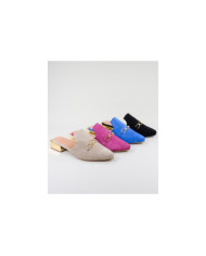 Mules Ginova de Senhora con Aplique Dourado