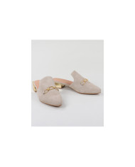 Mules Ginova de Senhora con Aplique Dourado