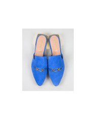 Mules Ginova de Senhora con Aplique Dourado