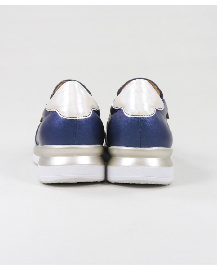 Sapatilhas de Senhora Azul com Ajuste Elástico