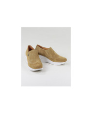Sapatilhas Taupe de Senhora Ginova com Elásticos