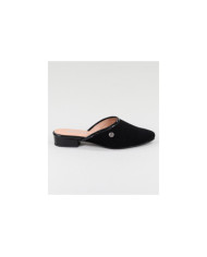 Black Mules Ginova de Senhora with Rebordo