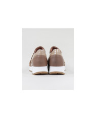 Taupe Ginova shoes with Elastic in the Laterals