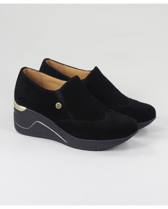 Black Lady Ginova shoes with Elastics