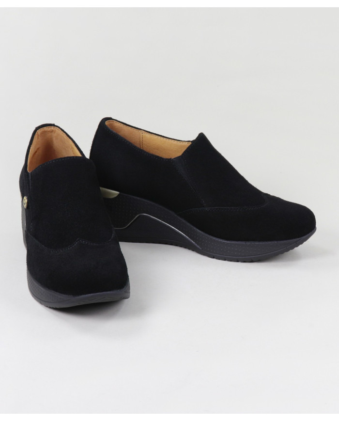 Black Lady Ginova shoes with Elastics