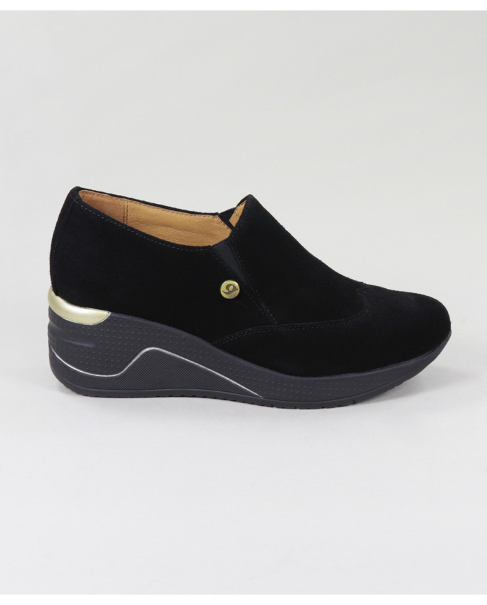 Black Lady Ginova shoes with Elastics