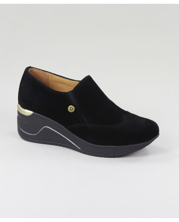 Black Lady Ginova shoes with Elastics