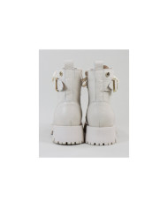 Women's Military Beige Boots Ginova with Tachas