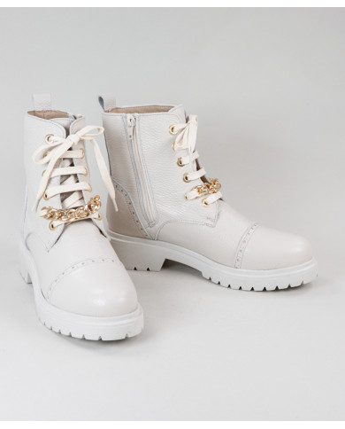 Botas militares de mujeres Ginova con cadenas