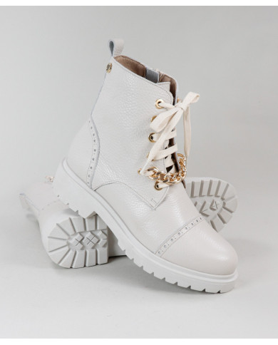 Botas militares de mujeres Ginova con cadenas