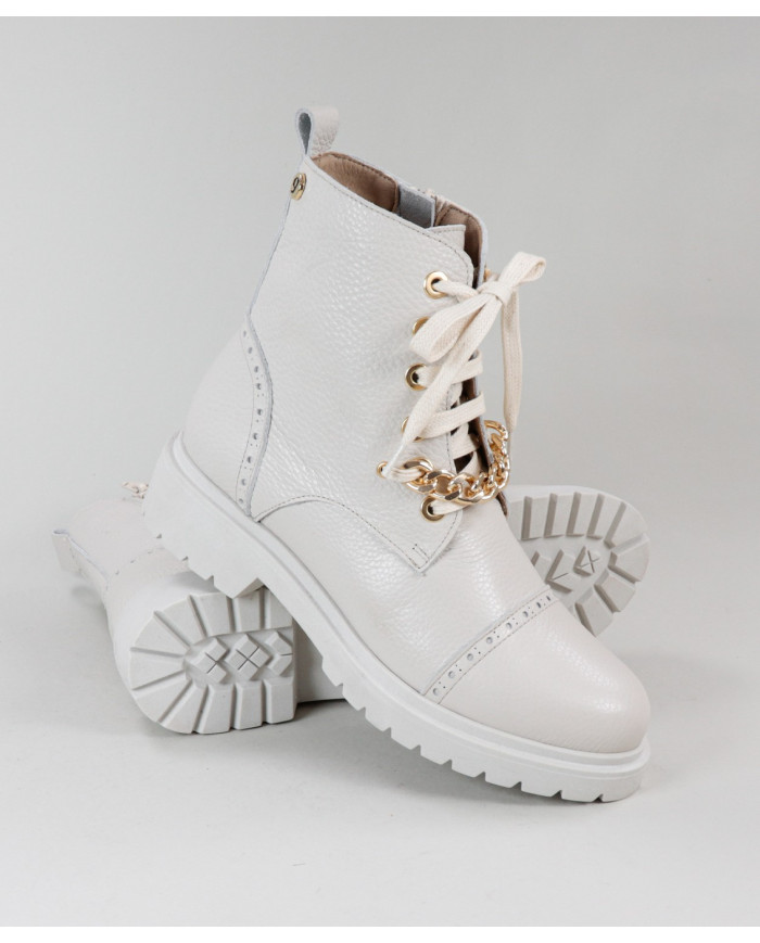 Botas militares de mujeres Ginova con cadenas