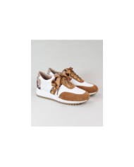 Sapatilhas Camel de Mulher Ginova com Pérolas