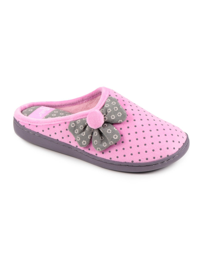 Zapatillas de la habitación de las damas con flores de la tela