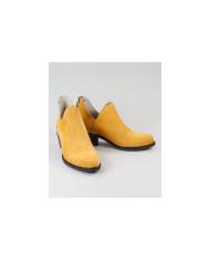 Women's Ginova Mustard Boots with Fecho Back