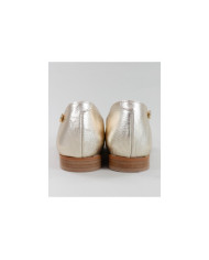 Sapatos Dourados Rasos Ginova Práticos