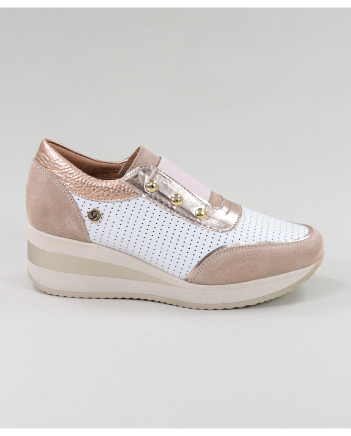 Women's Pink Ginova shoes with Elastic
