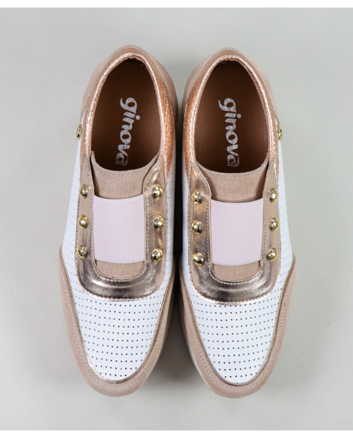 Women's Pink Ginova shoes with Elastic