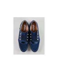 Blue shoes Ginova Women with Elastic