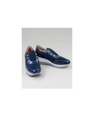 Blue shoes Ginova Women with Elastic