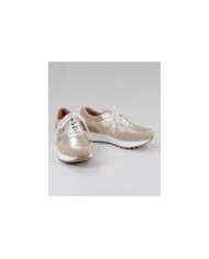 Women of Wholesalers Ginova Gold Sneakers