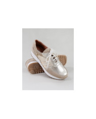 Women of Wholesalers Ginova Gold Sneakers