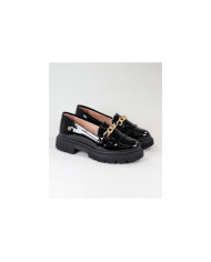 Black Rasos Ginova Shoes with Chain Detail