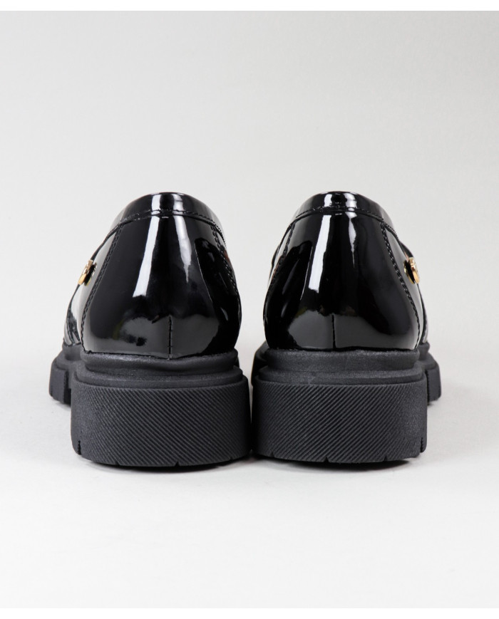 Black Rasos Ginova Shoes with Chain Detail