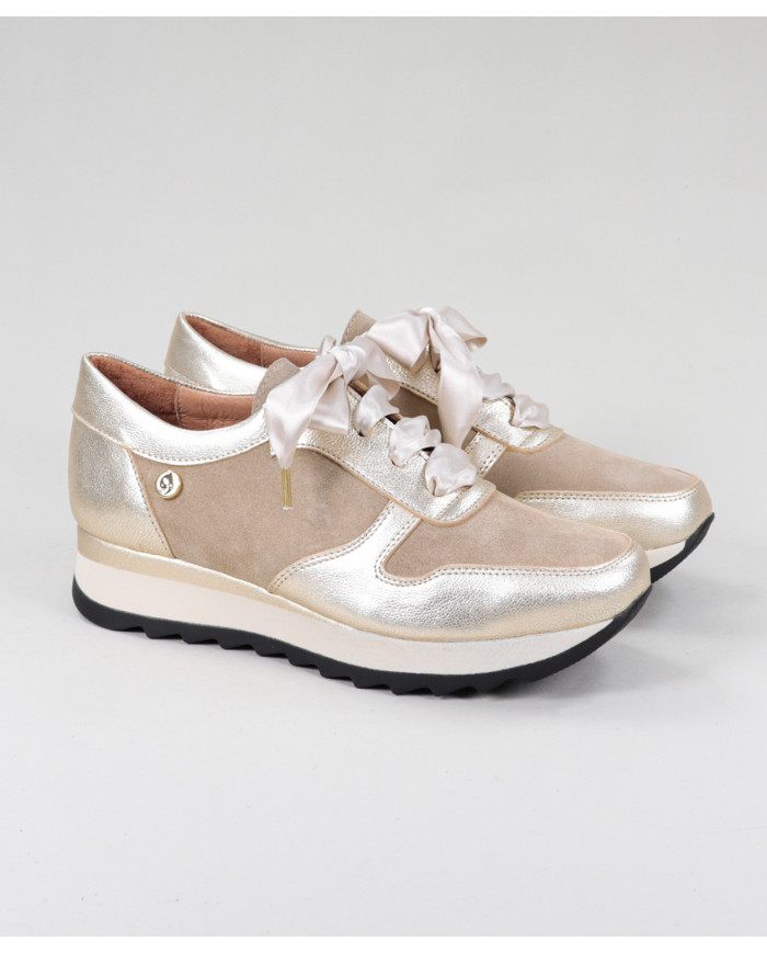 Mujeres Ginova Entrenadores con Satin Laces