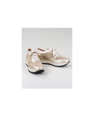 Women's Ginova Golden Sneakers with Satin Laces