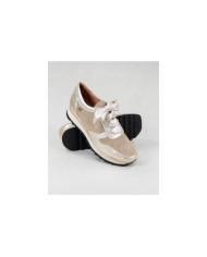 Women's Ginova Golden Sneakers with Satin Laces