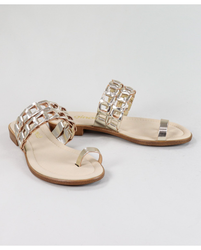 Golden Slippers of Lady Ginova with Strips