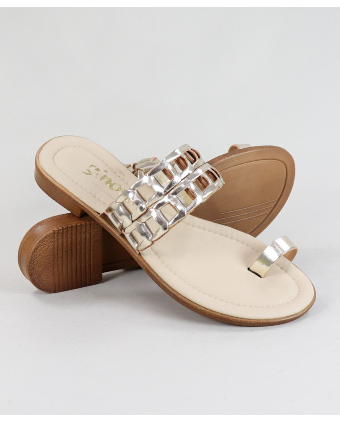 Golden Slippers of Lady Ginova with Strips