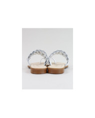 White Slippers of Lady Ginova with Strips