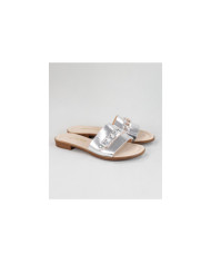 Silver Slippers of Lady Ginova with Strip Decorated