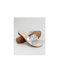 Silver Slippers of Lady Ginova with Strip Decorated