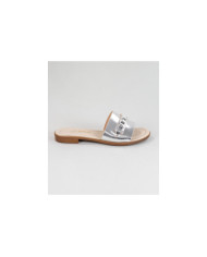 Silver Slippers of Lady Ginova with Strip Decorated