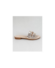 Golden Slippers of Lady Ginova with Strip Decorated