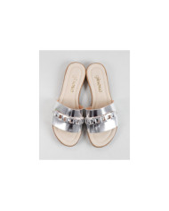 Silver Slippers of Lady Ginova with Strip Decorated