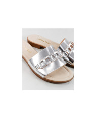 Silver Slippers of Lady Ginova with Strip Decorated