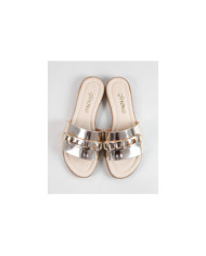 Golden Slippers of Lady Ginova with Strip Decorated