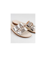 Golden Slippers of Lady Ginova with Strip Decorated