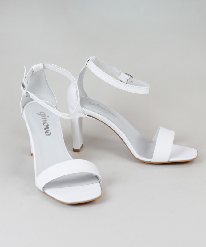 Sandálias Brancas de Senhora Ginova Elegantes
