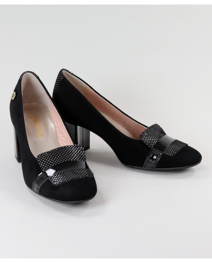 Lady Ginova Shoes with Salto in Verniz