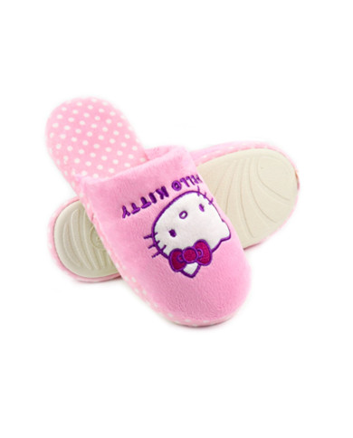 Chinelos de Quarto de Senhora Hello Kitty Fuxia