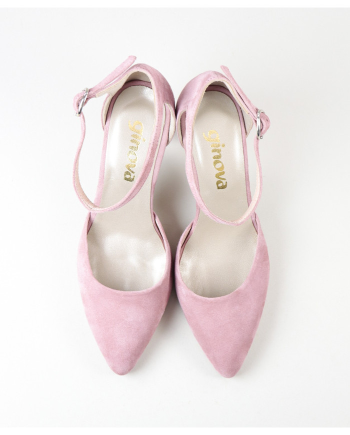 Sapatos Rosa de Senhora Ginova Elegantes