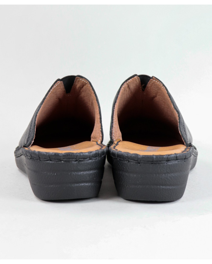 Black Slippers by Madame Ginova Comfortable