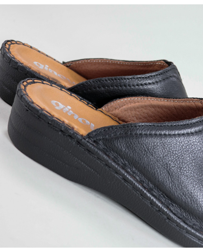 Black Slippers by Madame Ginova Comfortable